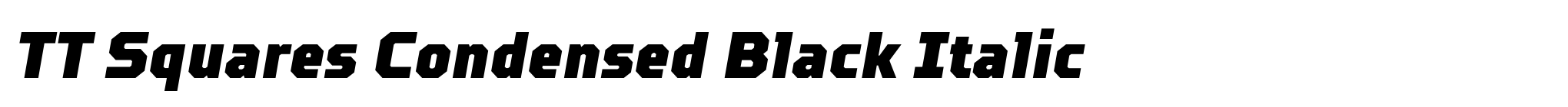 TT Squares Condensed Black Italic image